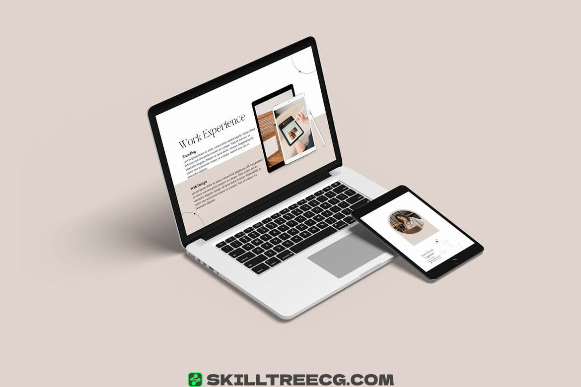 图片[5]-MacBook and iPad Mockup（826342）-技能树